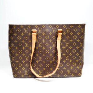 Authentic Louis Vuitton Luco Brown Monogram Tote Bag mn780-111725